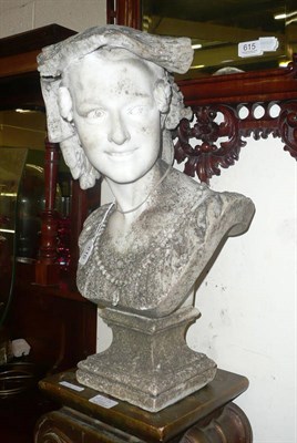 Lot 616 - B Carpeaux 1871 - a carved marble bust 'Neapolitan fishing girl'