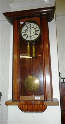 Lot 621 - A walnut wall clock by Gustav Becker