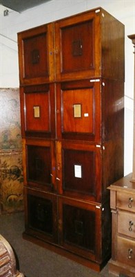 Lot 628 - Four height mahogany cabinet, ex British Museum Insect Dept