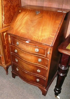 Lot 636 - Reproduction bureau, footstool and a wine table