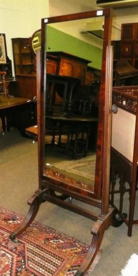 Lot 658 - Regency cheval mirror