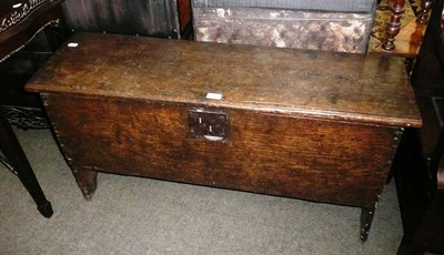 Lot 660 - 17th century oak sword chest