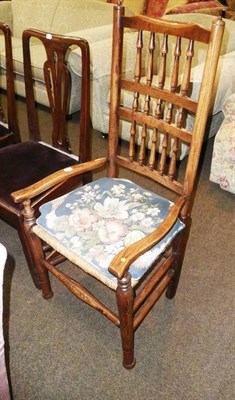 Lot 687 - Elm spindle back chair