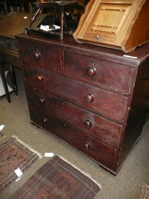 Lot 740 - A Victorian stained pine chest