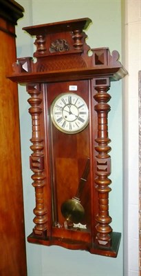 Lot 753 - A walnut cased Vienna wall clock