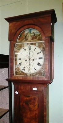 Lot 770 - Scottish longcase clock, signed Peddie of Stirling