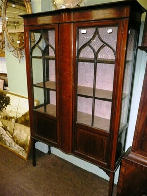 Lot 771 - An Edwardian box-strung mahogany display cabinet