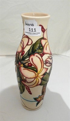 Lot 111 - A modern Moorcroft vase, cream ground