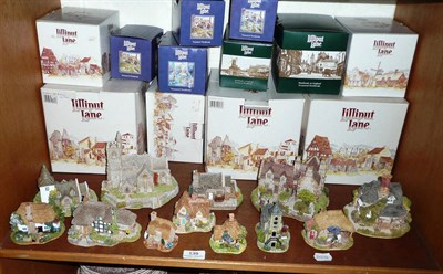 Lot 139 - Twelve Lilliput Lane groups (various sizes) including "Dovetails" and "Little Lupins"