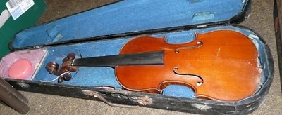 Lot 186 - A late 19th century French violin, labelled 'Chipot-Vuillaume, Gendre de J - B. Vuillaume, A. Paris