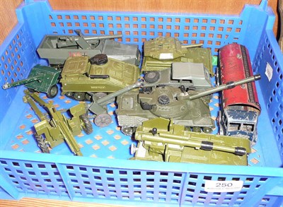 Lot 250 - Dinky toys, tanks, etc