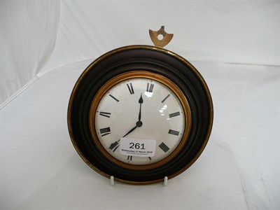 Lot 261 - A mahogany wall sedan timepiece