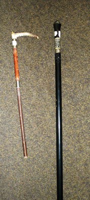 Lot 273 - Walking stick and a sword stick