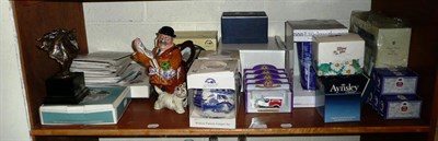 Lot 277 - A shelf of Ringtons ceramics, Ringtons teapot and boxed die-cast model cars