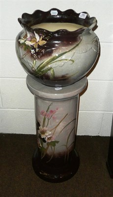 Lot 285 - An Aller Vale Art Pottery jardiniere on stand