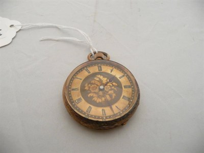 Lot 364 - 18 carat gold fob watch