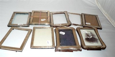 Lot 404 - Nine assorted silver-mounted frames