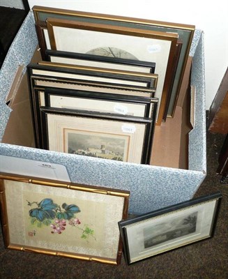 Lot 483 - A collection of various pictures and prints, view of St Albans, etc including an original by...