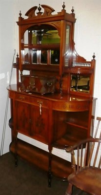 Lot 545 - Late 19th century mahogany display cabinet