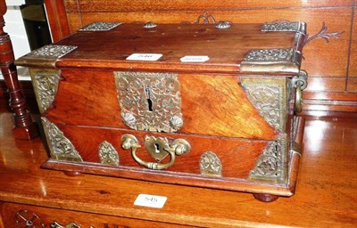 Lot 546 - Dutch Colonial miniature coffer