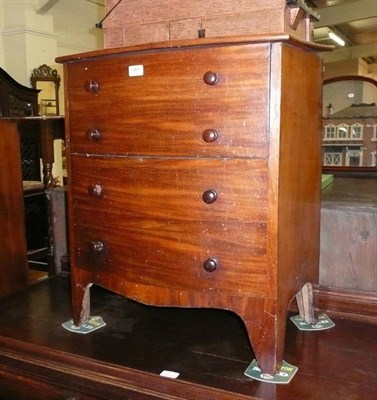 Lot 565 - 19th century mahogany commode chest