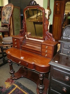 Lot 573 - Victorian mahogany dressing table