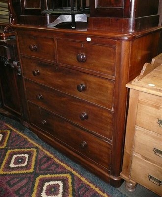 Lot 579 - Victorian mahogany four height chest of drawers