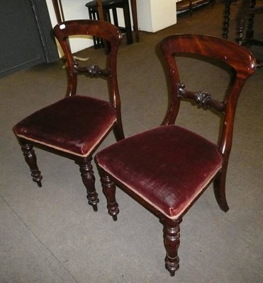 Lot 591 - Seven 19th century dining chairs