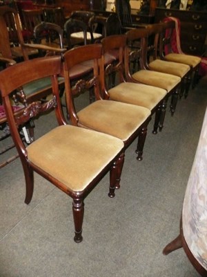 Lot 620 - Composite set of six 19th century mahogany dining chairs