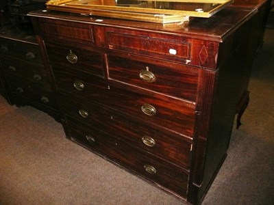 Lot 661 - Victorian mahogany chest and two mirrors