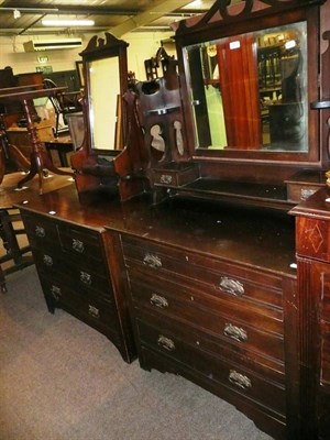 Lot 662 - Two Victorian dressing chests