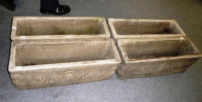 Lot 819 - Four re-constituted planters