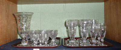 Lot 46 - A quantity of crystal drinking glasses and dishes