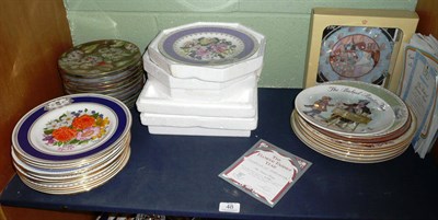 Lot 48 - A quantity of various collector's plates including Royal Doulton, Fenton, Royal Worcester, Aynsley