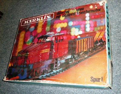 Lot 162 - A boxed Marklin gauge 1 garden train set, no 5520