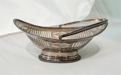 Lot 180 - Silver pierced basket