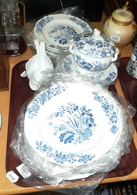 Lot 247 - A quantity of Wedgewood blue and white dinner wares