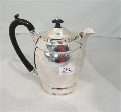 Lot 260 - Silver coffee pot, approx 21oz