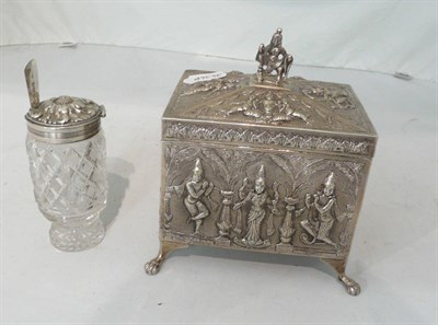 Lot 272 - Indian caddy and condiment