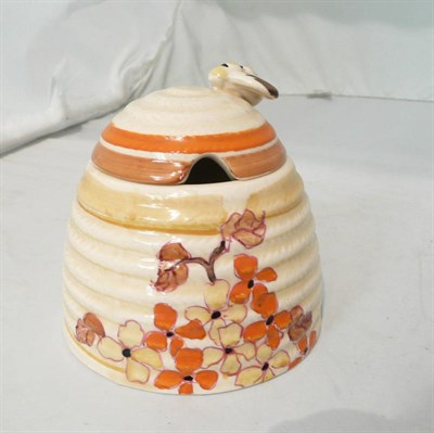 Lot 280 - A Clarice Cliff honey pot