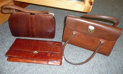 Lot 295 - Three leather handbags