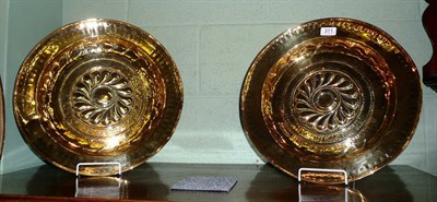 Lot 311 - A pair of 18th century brass alms dishes