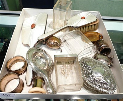 Lot 357 - Enamel brushes, tops, etc