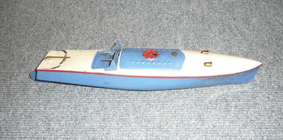 Lot 358 - Hornby clockwork tinplate speedboat