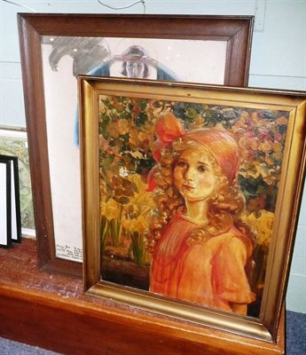 Lot 382 - Ralph Swinden pastel, an oil and another