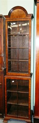 Lot 429 - A 20th century walnut display cabinet