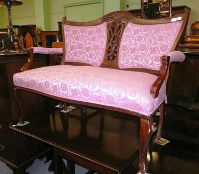 Lot 452 - Open arm settee