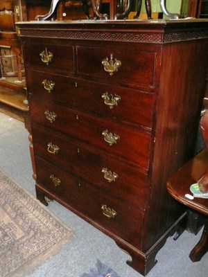 Lot 453 - Mahogany five height chest of drawers