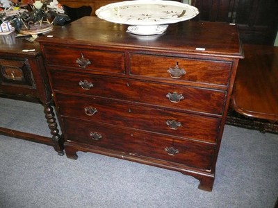 Lot 479 - A George II mahogany four height chest