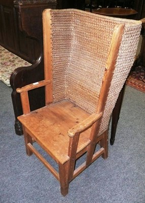 Lot 486 - Pine Orkney chair